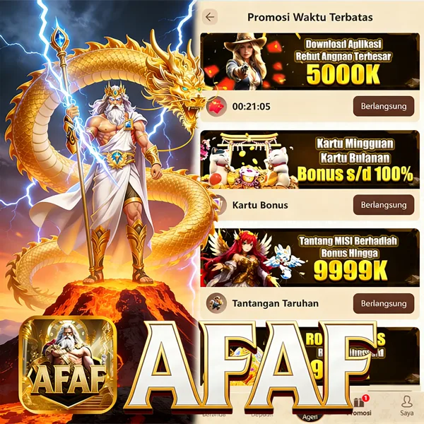 AFAF Bonus Member Baru 100%